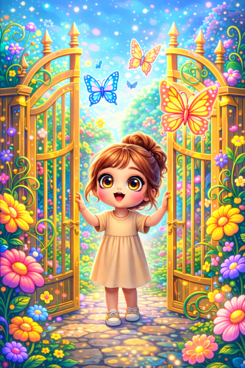 Fizzy-Pop in The Butterfly Garden