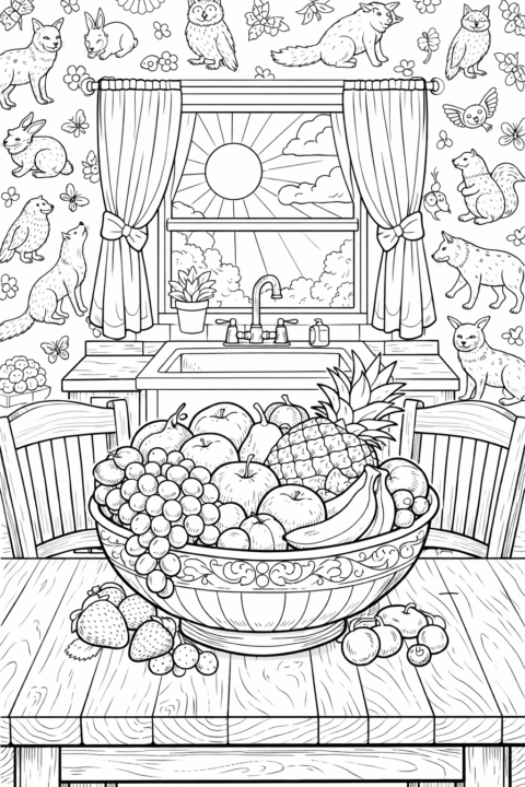 adult coloring book page