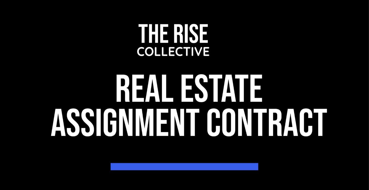 Real Estate Assignment Contract