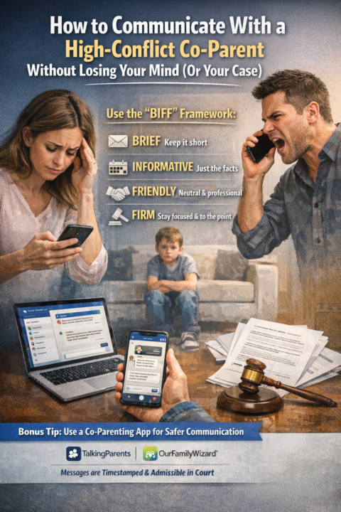 How to Communicate With a High-Conflict Co-Parent Without Losing Your Mind (Or Your Case)