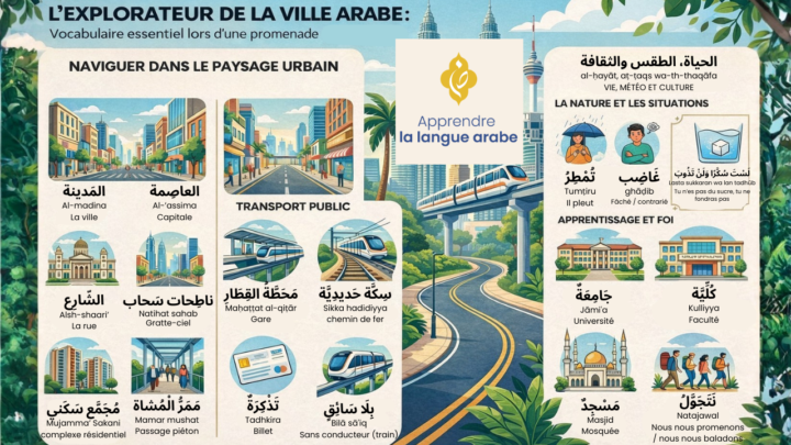 🌍 L'explorateur de la ville en arabe