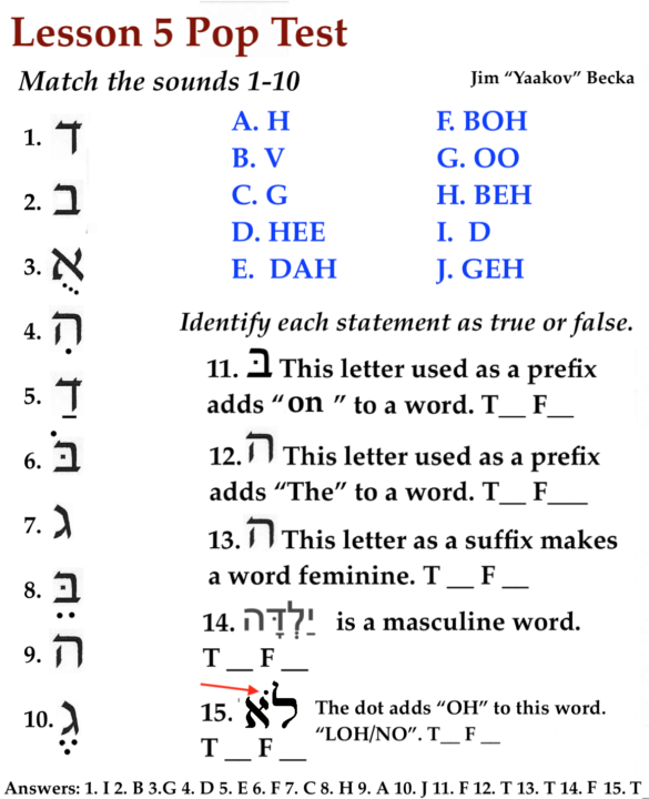 Pop Quiz