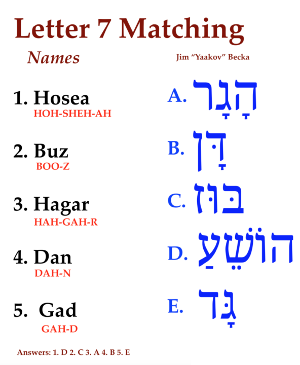 Letter 7 Practice 