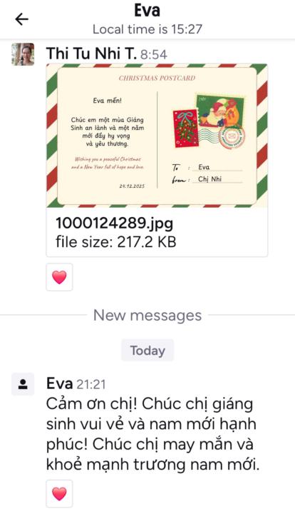 Quà Giáng Sinh nho nhỏ 25/12/2025