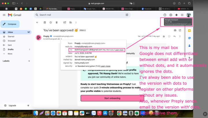 📌 CẢNH BÁO NHỎ MÀ CÓ VÕ: Dấu chấm trong Gmail có thể “hại bạn” khi đăng ký tài khoản!