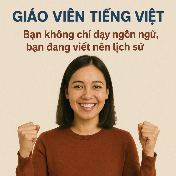 Giáo viên tiếng Việt – Bạn không chỉ dạy ngôn ngữ, bạn đang viết nên lịch sử