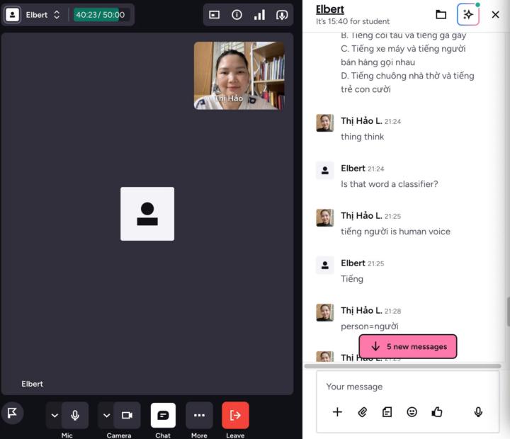 Mình đã có học viên chính thức