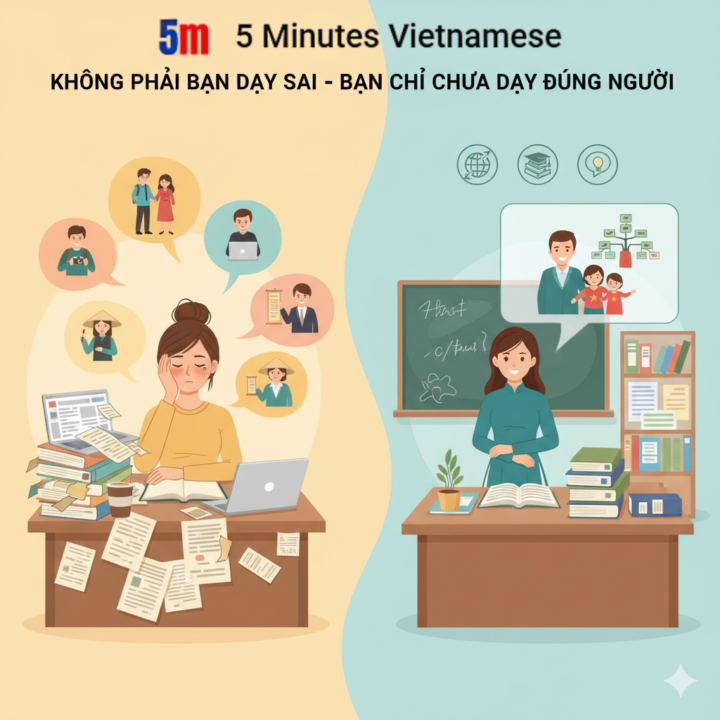 Sự Thật Là Bạn Không Hề Dạy Sai Tiếng Việt, Chỉ Là Dạy Chưa Đúng Người