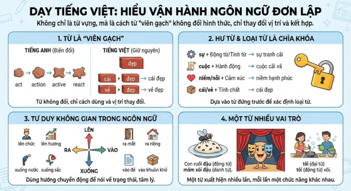 Hiểu “tính đơn lập” của tiếng Việt