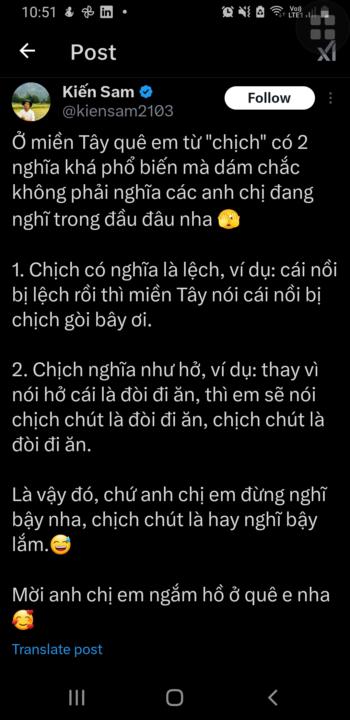 Bạn đã biết thêm nghĩa của từ "chịch" chưa? 