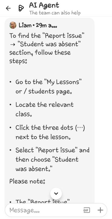 Làm gì khi học viên không tham gia trial lesson?