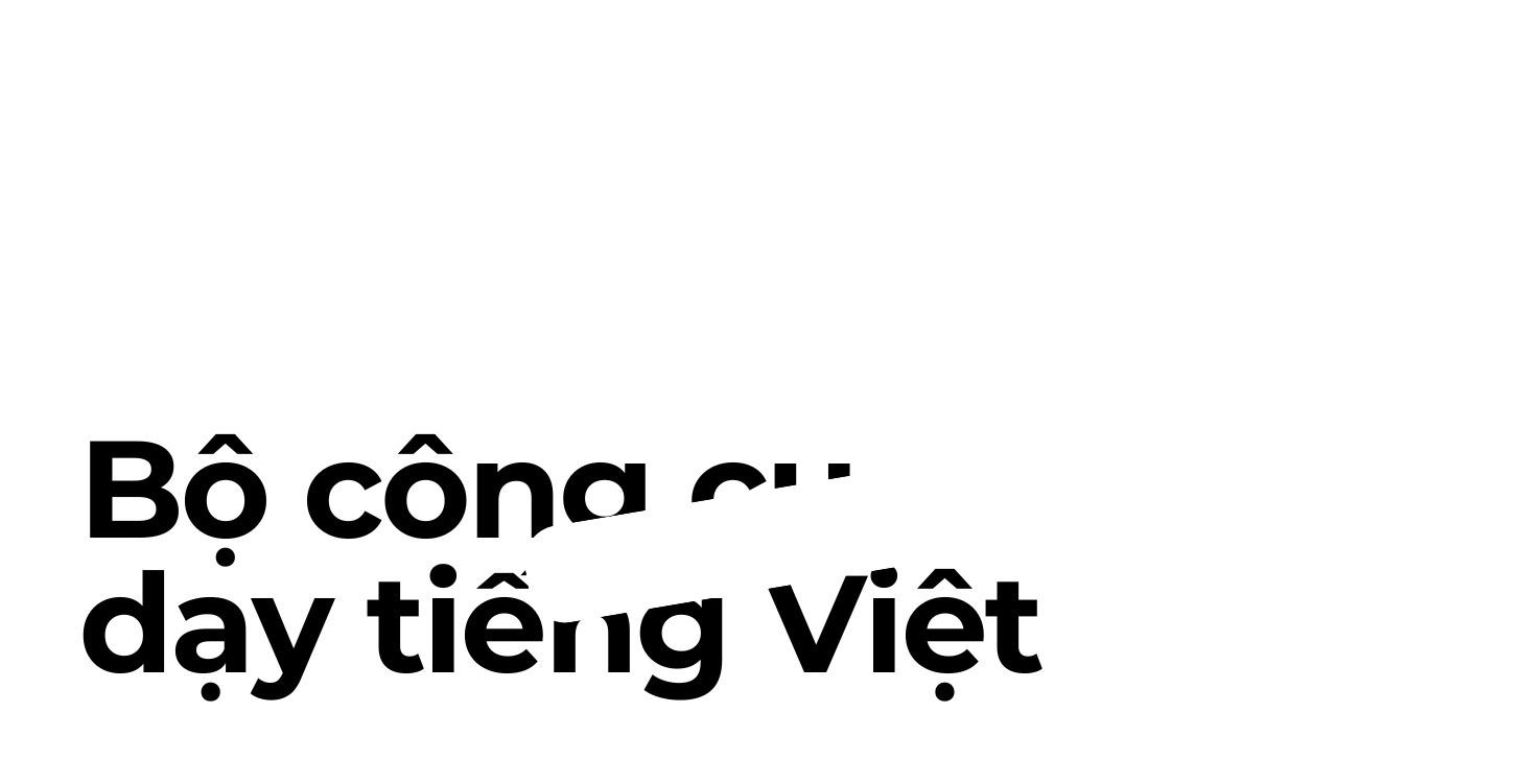 BỘ CÔNG CỤ DẠY TIẾNG VIỆT