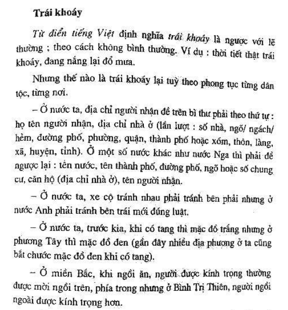 TIẾNG VIỆT LÍ THÚ