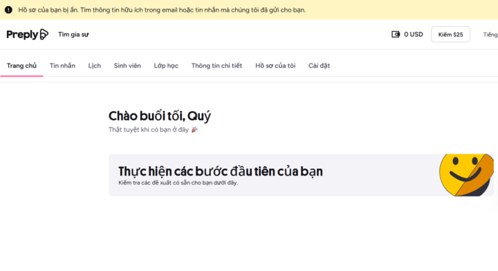 Hồ sơ Prely bị ẩn !?