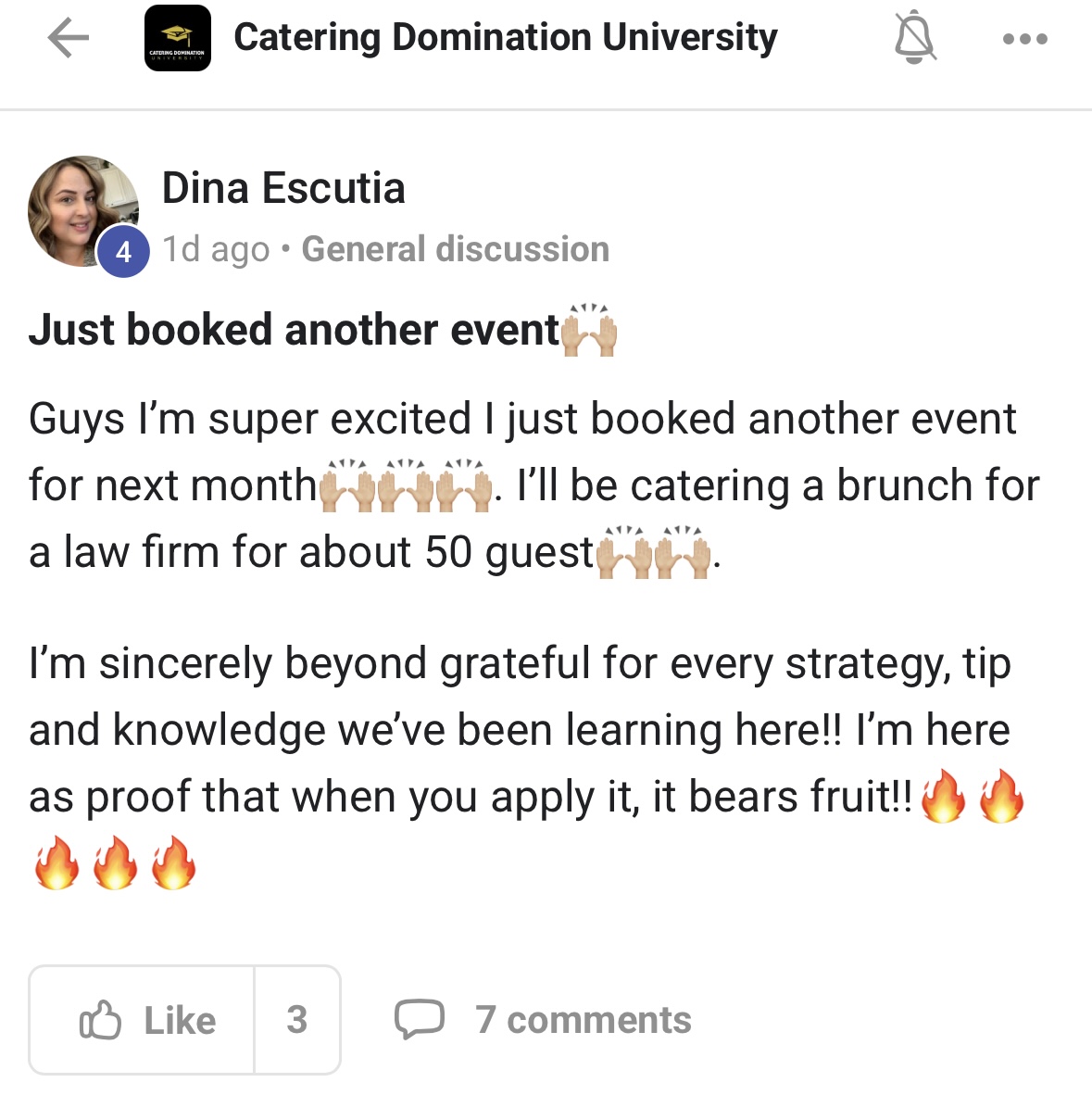 Catering Domination University