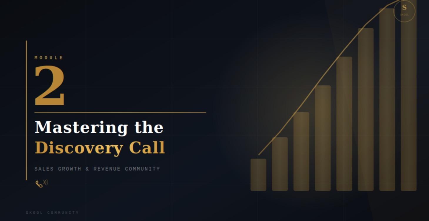 Module 2 - Mastery of the Discovery Call