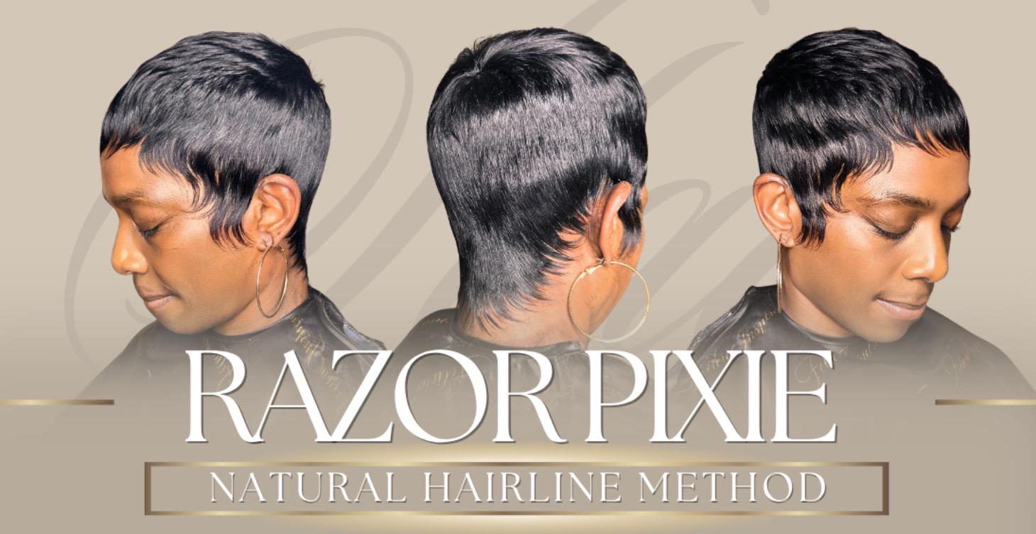 Razor Pixie (Natural Hairline Method)