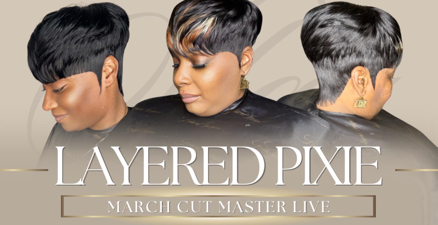 March Cut Master Live | Layered Pixie Wig