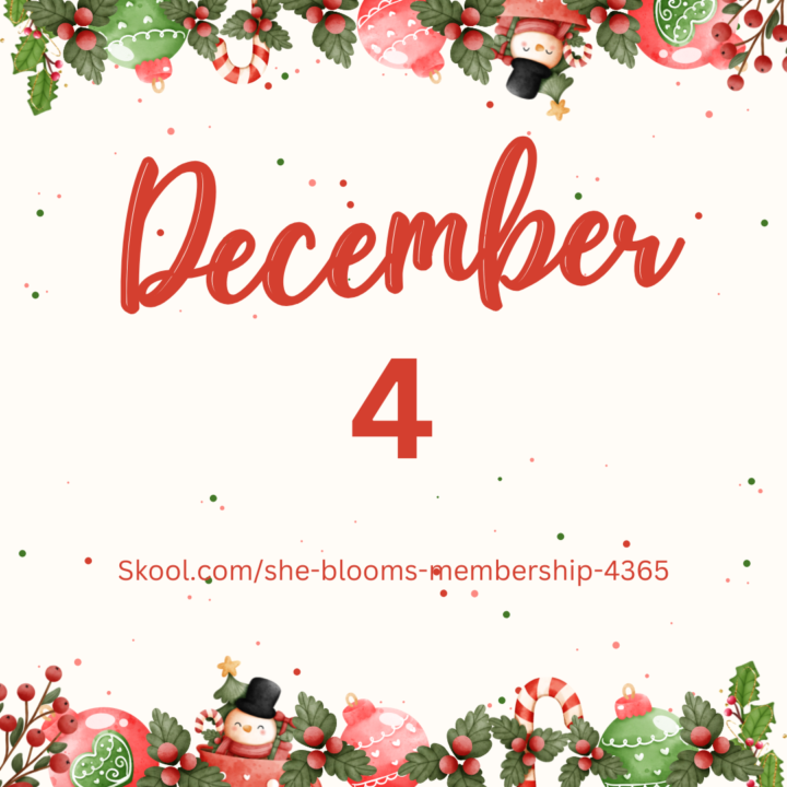 December 4th Devotional in classroom 