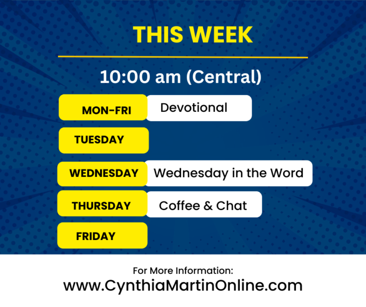 This week's schedule