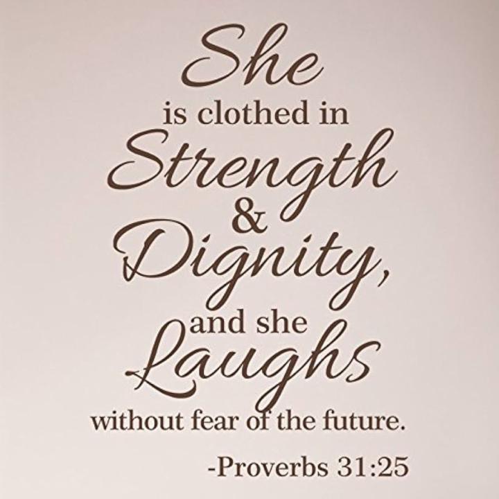 She's Clothed with Strength and Dignity