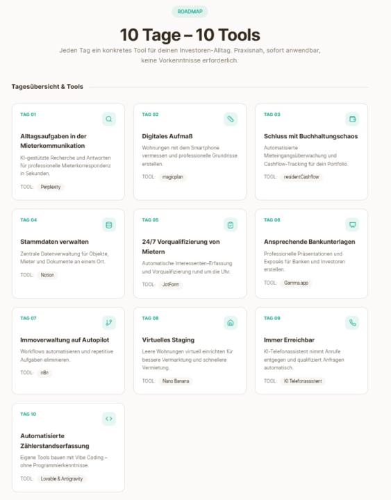 10 Tage, 10 Tools Challenge und automatisierte Website-Erstellung