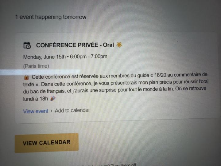 Conférence oral 