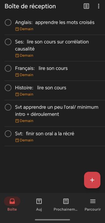 To do list 