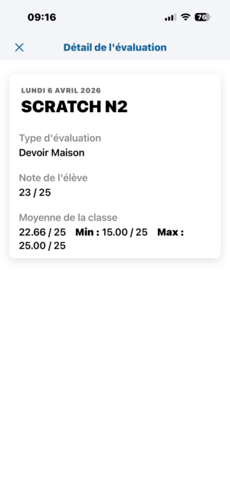 Ma meilleure note❤️