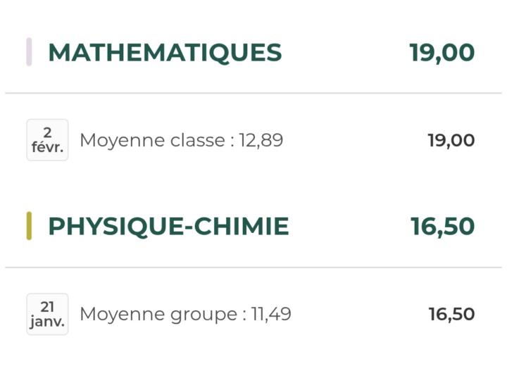 Trop bonne note !!!