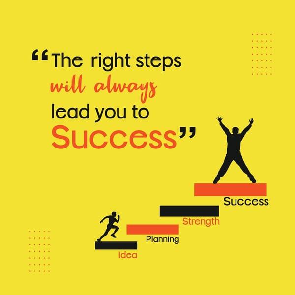 The right steps...