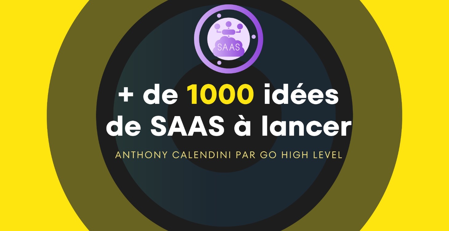 IDÉES DE SAAS À LANCER