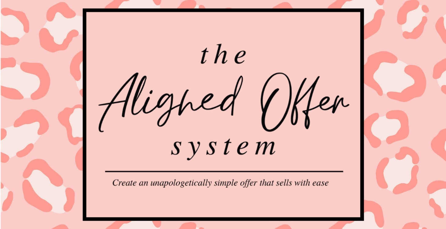 Coming SOON! The Aligned Offer System!