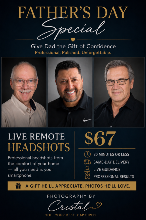 📸 Father’s Day Special — Hollywood Headshots from Home!