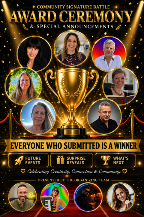 🏆✨ COMMUNITY SIGNATURE AWARD CEREMONY - Saturday! ✨🏆