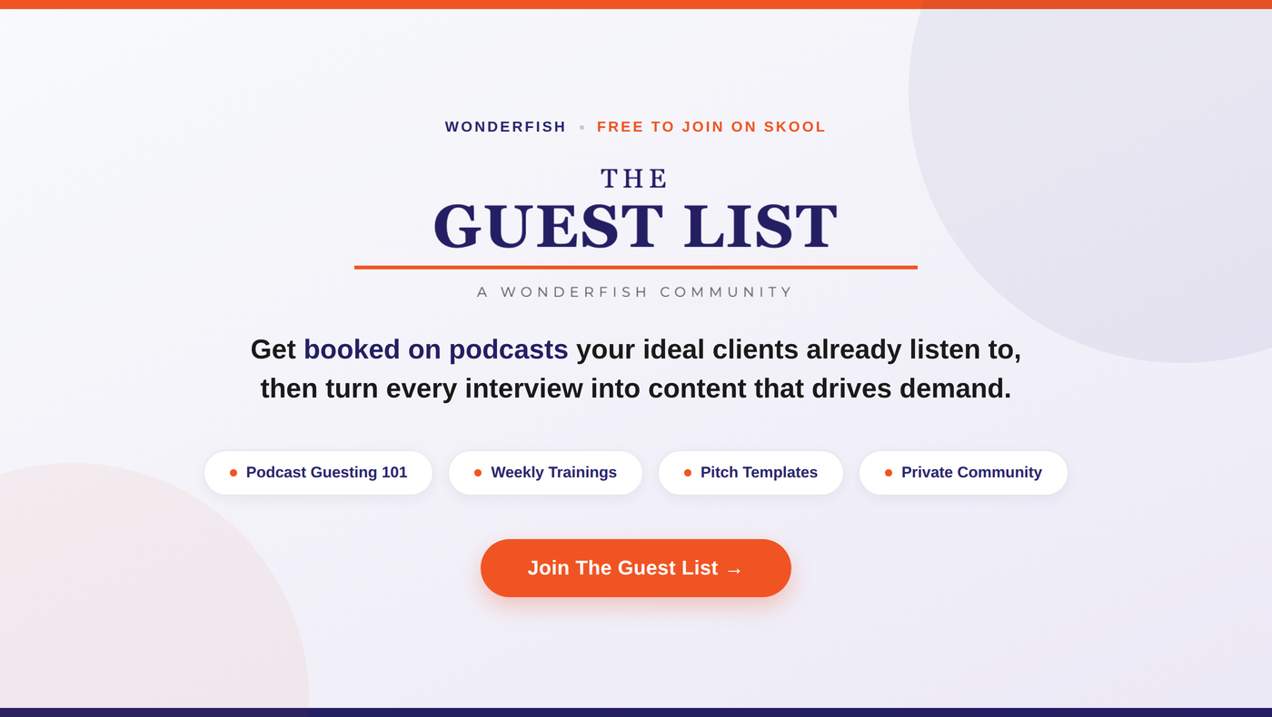The Guest List by Wonderfish
