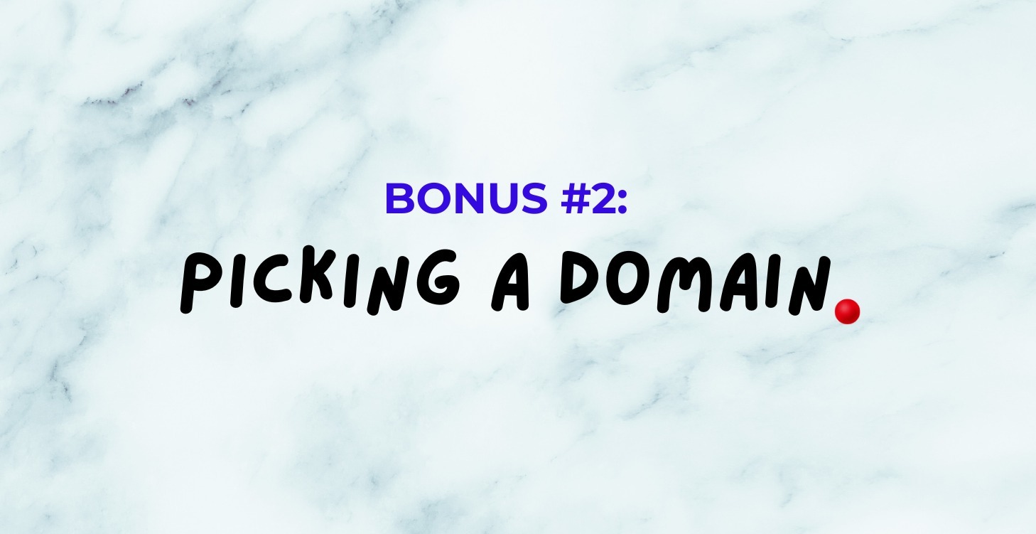 Bonus 3: Domains