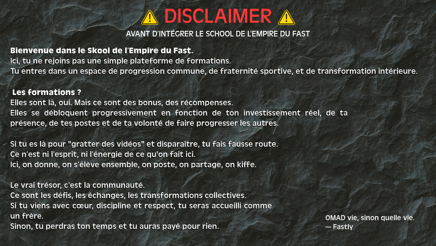 L'Empire du FAST - L'AN 1-