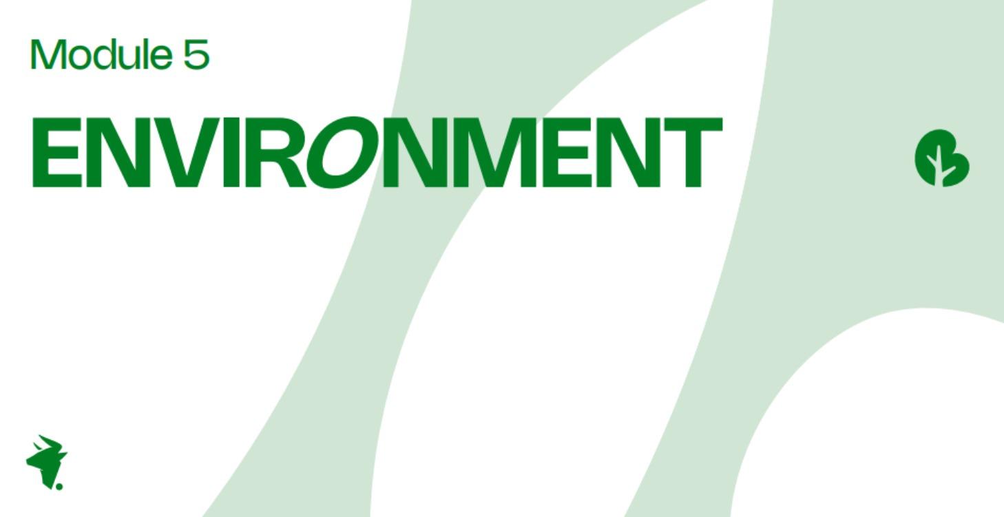MODULE 5: ENVIRONMENT