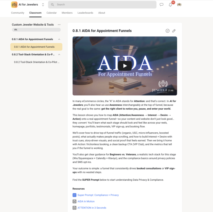 NEW COURSE is LIVE: Website & Tool Stack