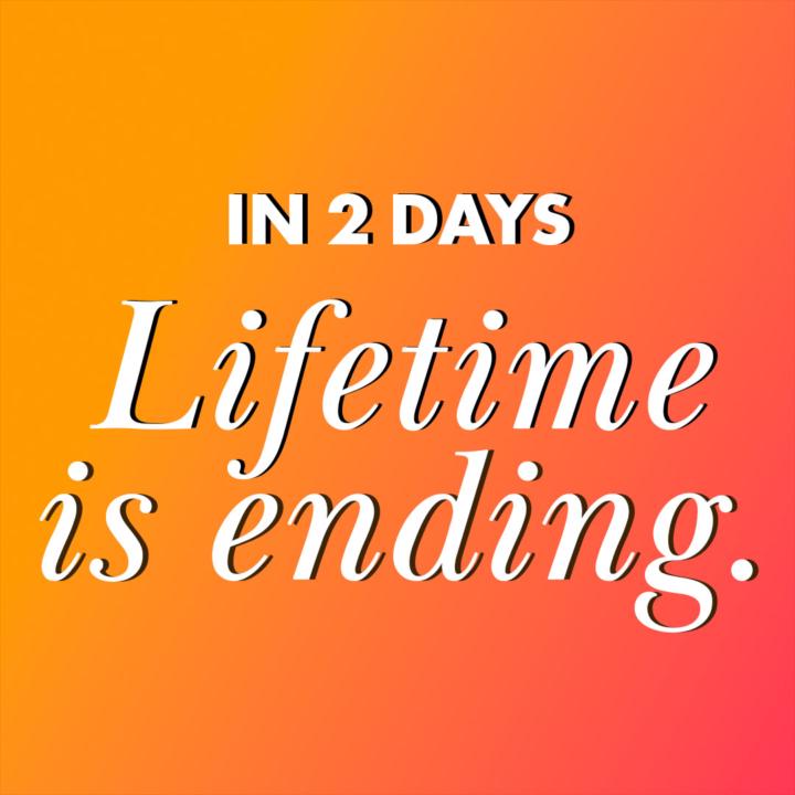 Not a sale — just a heads up