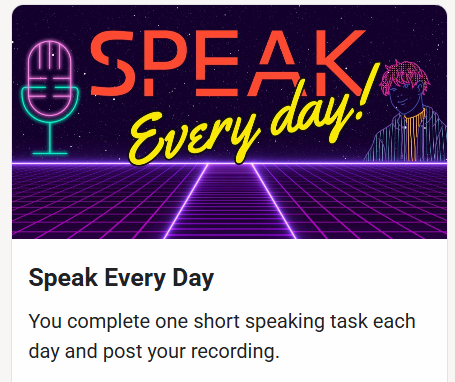 SPEAK EVERY DAY IS HERE!🥳