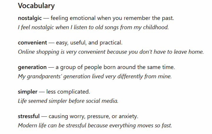 Tonight's vocab and Expressions