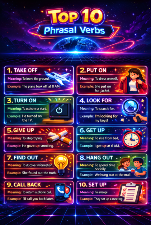 Top 10 Phrasal Verbs!