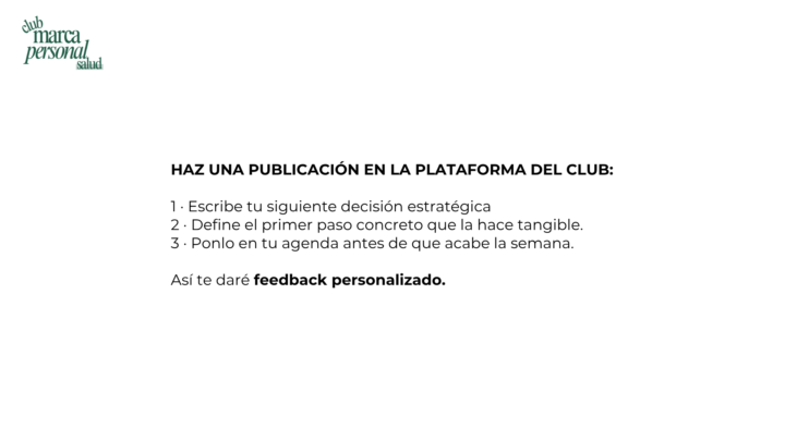 Tarea de la sesión estratégica de Marzo 2026