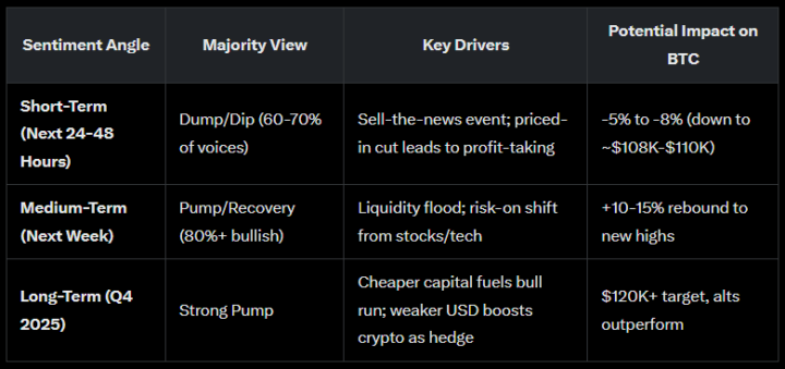 Grok told me what is possible for today's rate cuts!