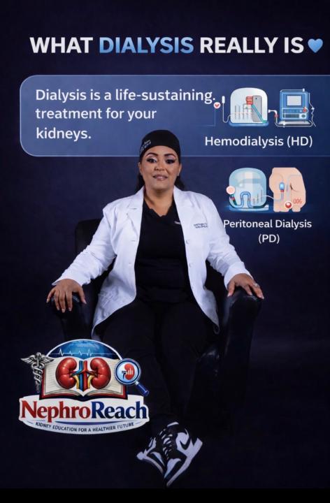 Have you been told that you will need dialysis? Are you afraid and feel alone? Well let me help you understand and overcome or better deal with your fear I am here to help💙 ❤️