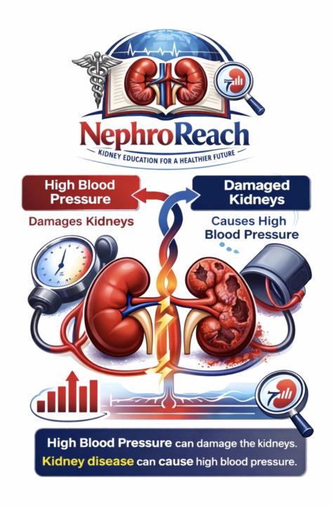 🩺 How Blood Pressure Affects the Kidneys🚨