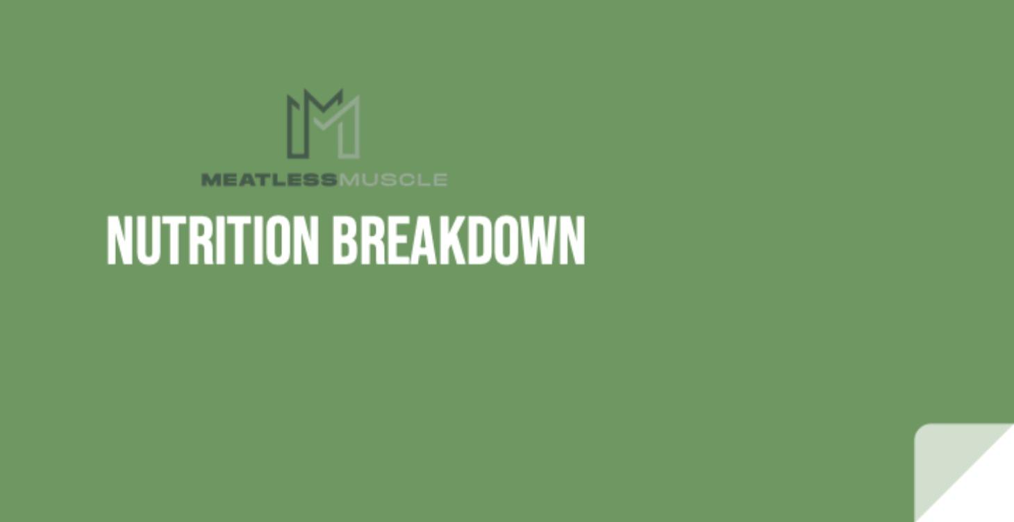 💪🌱 Nutrition Breakdown