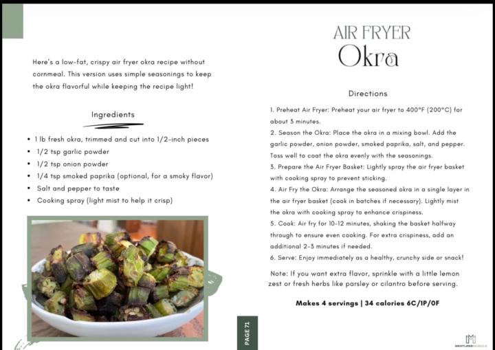 🔥🥬 AIR FRYER OKRA, CRISPY WITHOUT THE GUILT 🥬🔥